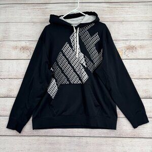 Nike Therma Fit KO Spell Out‎ Hoodie Sweatshirt Men's Size L Black